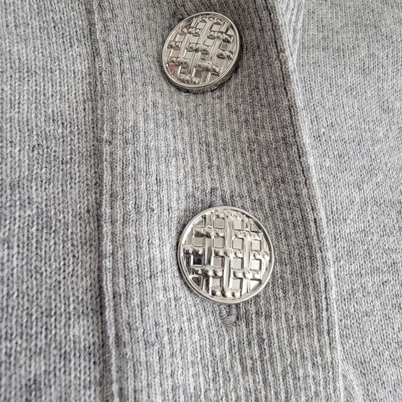 Sandro Light Gray Embellished Sweatshirt - Picture 6 of 9